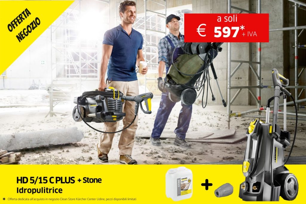 Promozione presso lo store Karcher Center Udine Clean Store Hd5/15